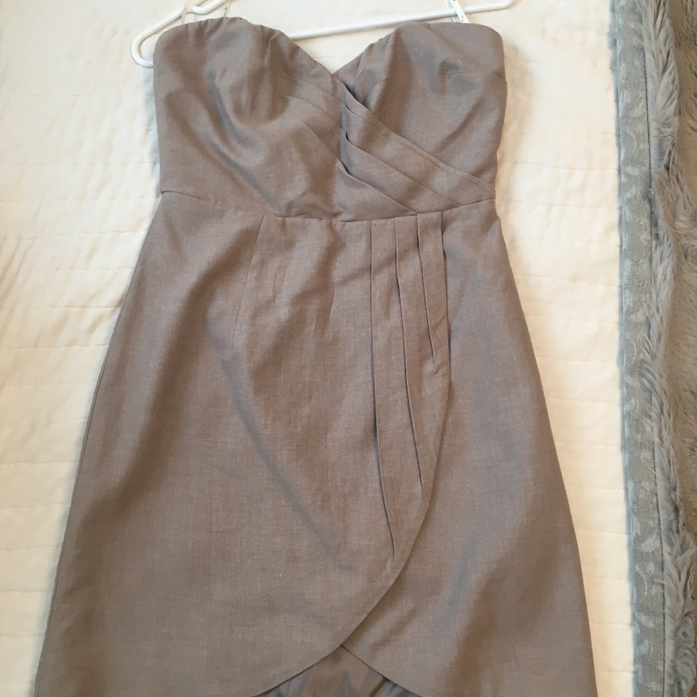 Theme Khaki Strapless Dress
